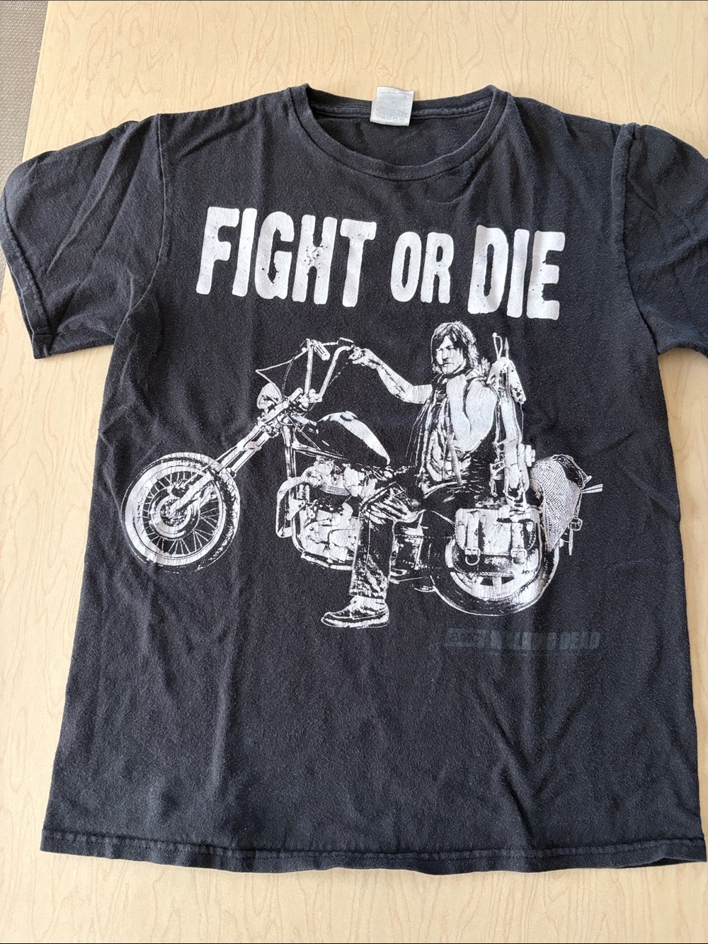 The Walking Dead Daryl Black 'Fight or Die' Graphic Tee